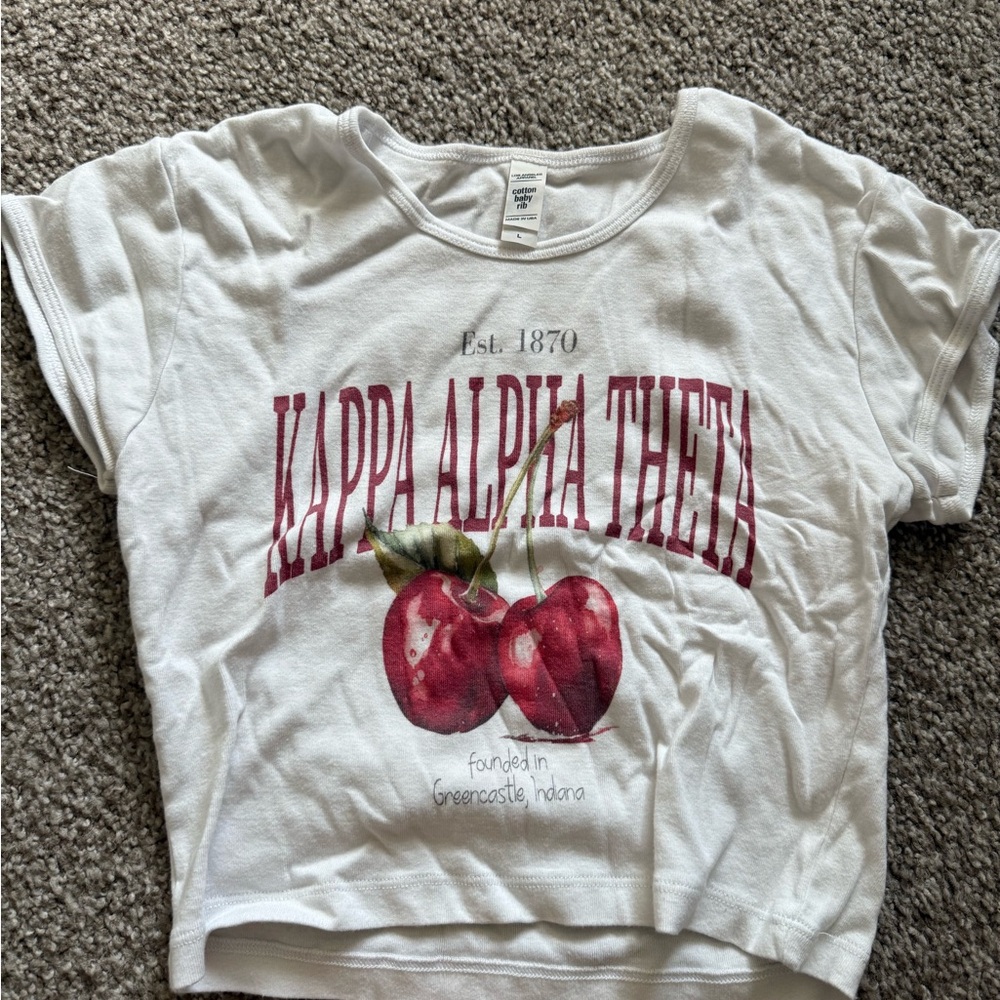 White Kappa Alpha Theta Women’s Baby T-Shirt
